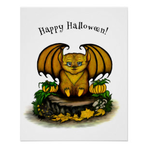 Cute Halloween Bat Perfect Poster