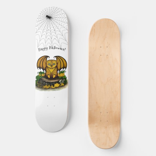 Cute Halloween Bat Persoonlijk Skateboard (Voorkant)