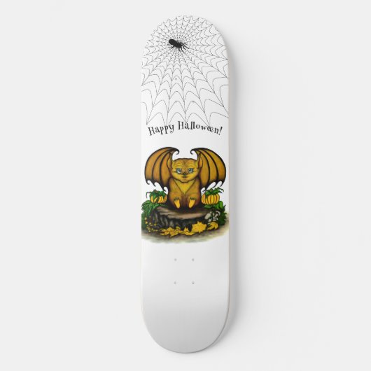 Cute Halloween Bat Persoonlijk Skateboard (Voorkant)