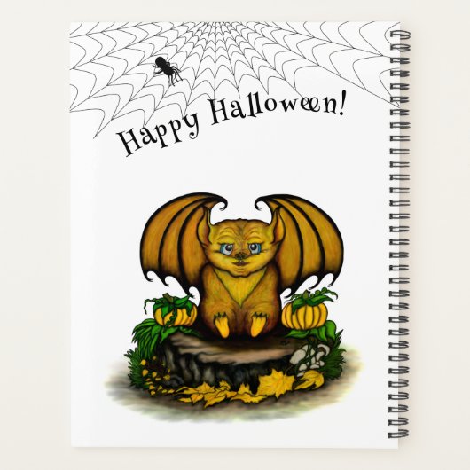 Cute Halloween Bat Planner (Achterkant)