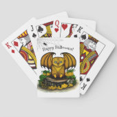 Cute Halloween Bat Pokerkaarten (Achterkant)