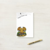 Cute Halloween Bat Post-it® Notes (Op bureau)