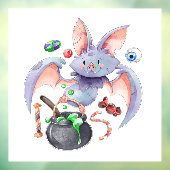 Cute Halloween Bat Raamsticker (Vel 3)