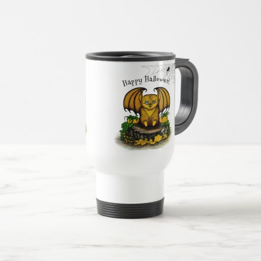 Cute Halloween Bat Reisbeker (Voorkant rechts)