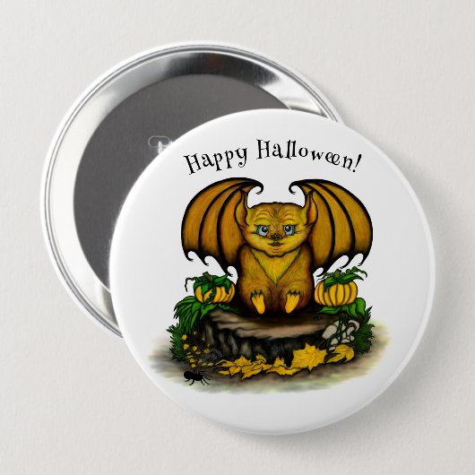 Cute Halloween Bat Ronde Button 4,0 Cm (Voorkant /achterkant)