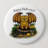 Cute Halloween Bat Ronde Button 4,0 Cm (Voorkant)