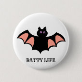 Cute Halloween Bat Ronde Button 5,7 Cm (Voorkant)
