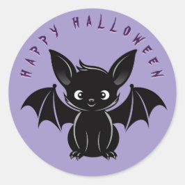 Cute Halloween Bat Ronde Sticker