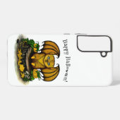 Cute Halloween Bat Samsung Galaxy Hoesje (Achterkant horizontaal)