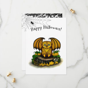 Cute Halloween Bat Save The Date