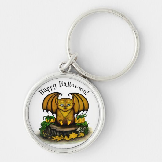 Cute Halloween Bat Sleutelhanger (Voorkant)
