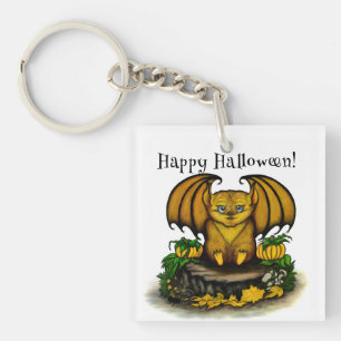 Cute Halloween Bat Sleutelhanger