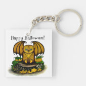 Cute Halloween Bat Sleutelhanger (Achterkant)