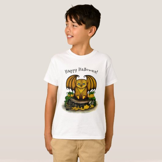 Cute Halloween Bat T-shirt (Voorkant volledig)