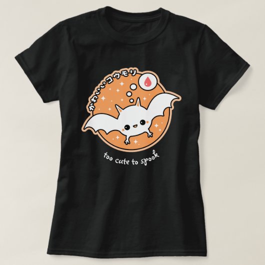Cute Halloween Bat T-shirt (Design voorkant)
