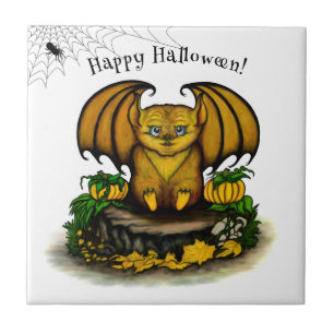 Cute Halloween Bat Tegeltje