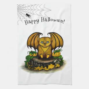 Cute Halloween Bat Theedoek