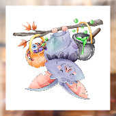 Cute Halloween Bat Window Cling Raamsticker (Vel 2)