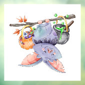 Cute Halloween Bat Window Cling Raamsticker (Vel 3)