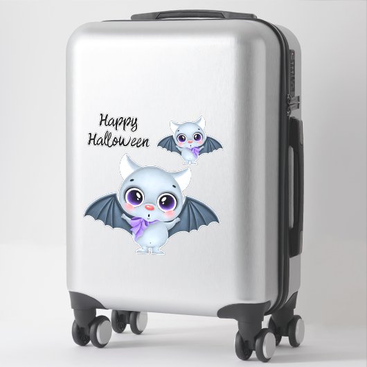 Cute Halloween Bats Sticker (Koffer)
