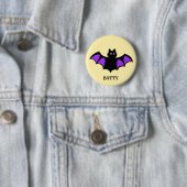 Cute Halloween Batty Bat Ronde Button 5,7 Cm (In situ)