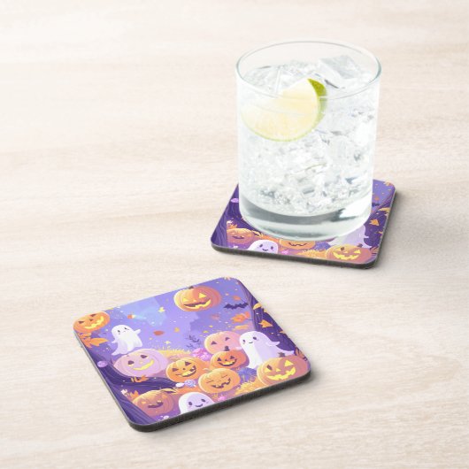 Cute Halloween Bier Onderzetter (Rechterzijde)