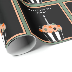 Cute Halloween Birthday Gift Cadeaupapier