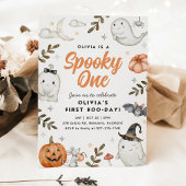 Cute Halloween Birthday Invitation Kaart