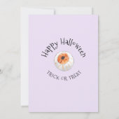 Cute Halloween Birthday Invitation Kaart (Achterkant)