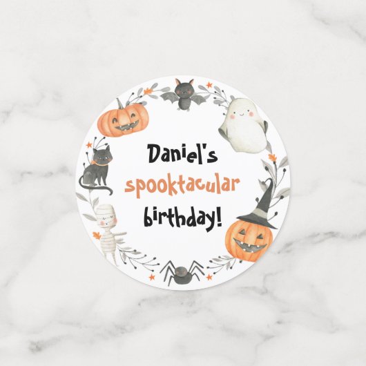 Cute Halloween Birthday Spooktacular Confetti (Kleine voorkant)
