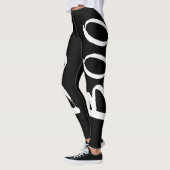 Cute Halloween Black en White Boo Script Leggings (Links)