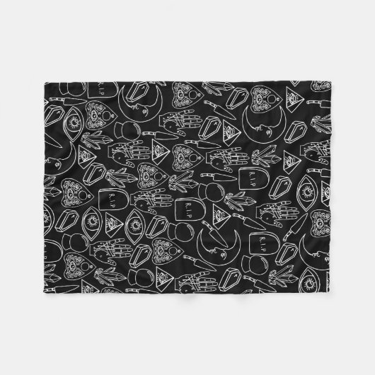 Cute Halloween Blanket Fleece Deken (Voorkant (Horizontaal))