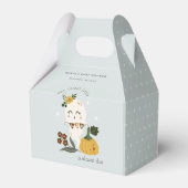 Cute Halloween Blue Ghost Little Boo Baby shower Bedankdoosjes (Achterkant)