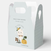 Cute Halloween Blue Ghost Little Boo Baby shower Bedankdoosjes (Geopend)