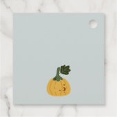 Cute Halloween Blue Ghost Little Boo Baby shower Bedankjes Labels (Achterkant)