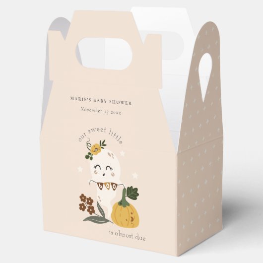 Cute Halloween Blush Ghost Little Boo Baby shower Bedankdoosjes (Geopend)