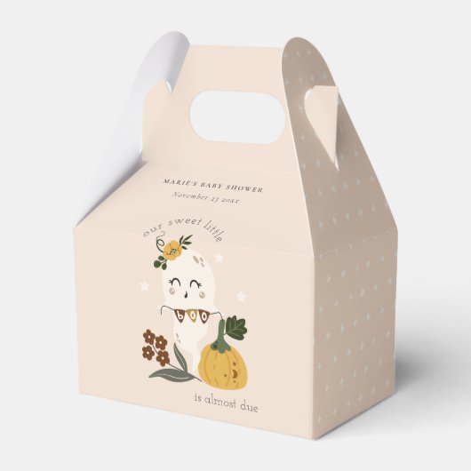 Cute Halloween Blush Ghost Little Boo Baby shower Bedankdoosjes (Voorkant Zijde)