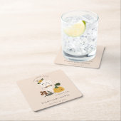 Cute Halloween Blush Ghost Little Boo Baby shower Kartonnen Onderzetters (Insitu)