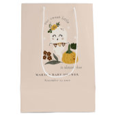 Cute Halloween Blush Ghost Little Boo Baby shower Medium Cadeauzakje (Achterkant)