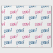 Cute Halloween Boo Wrapping Paper Cadeaupapier (Vlak)