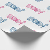 Cute Halloween Boo Wrapping Paper Cadeaupapier (Hoek)