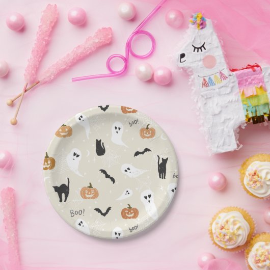 Cute Halloween Borden Kinder Party Supplies Papieren Bordje (Feest)