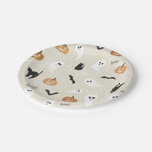 Cute Halloween Borden Kinder Party Supplies Papieren Bordje (Gekanteld)