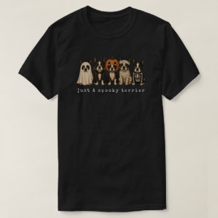 Cute Halloween Boston Terrier Honden Kostuum T-shirt
