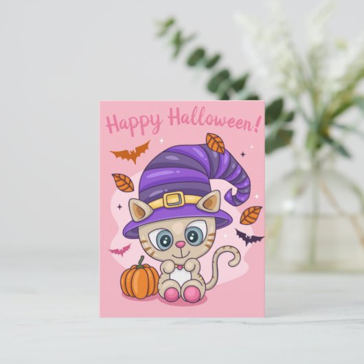 Cute Halloween Briefkaart (Staand voorkant)