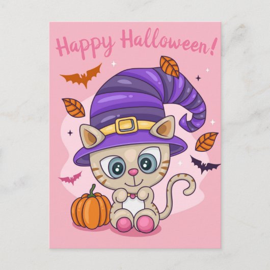 Cute Halloween Briefkaart (Voorkant)