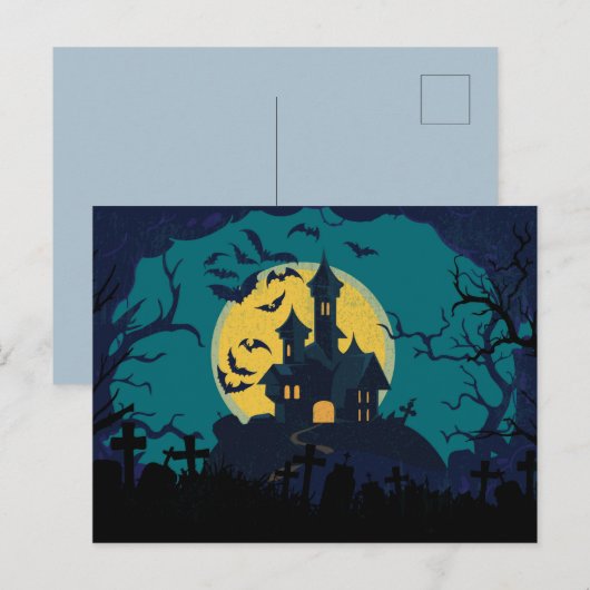 Cute Halloween Briefkaart (Voorkant / Achterkant)