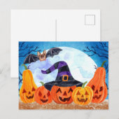Cute Halloween Briefkaart (Voorkant / Achterkant)