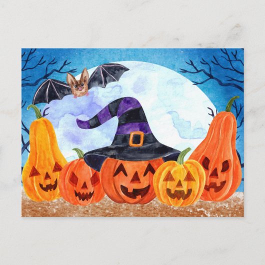 Cute Halloween Briefkaart (Voorkant)