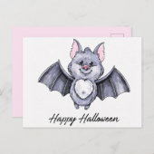 Cute Halloween Briefkaart (Voorkant / Achterkant)